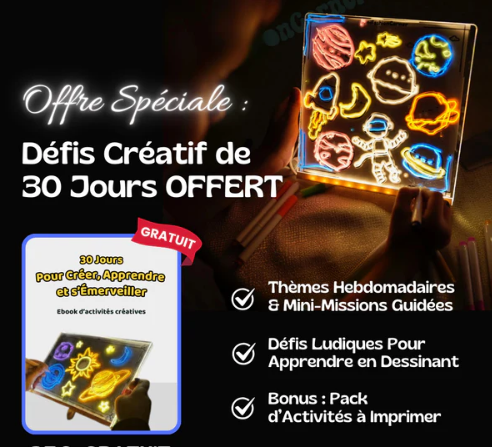 🎨 Tablette Lumineuse à Dessin Illumikids™