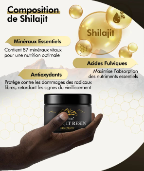 SHILAJIT Naturel pure de l'Himalaya homme & femme: Source de Vitalité et de Bien être